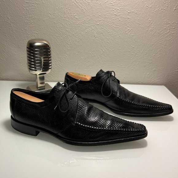 ALDO BRUE Black Midnight Designer Shoes from Italy Size 9